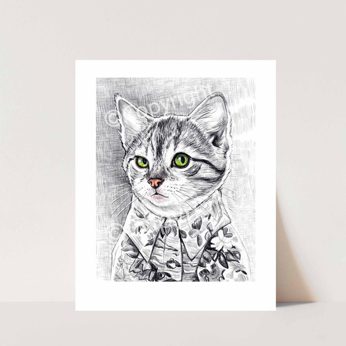 Boring Shirt Cat Print