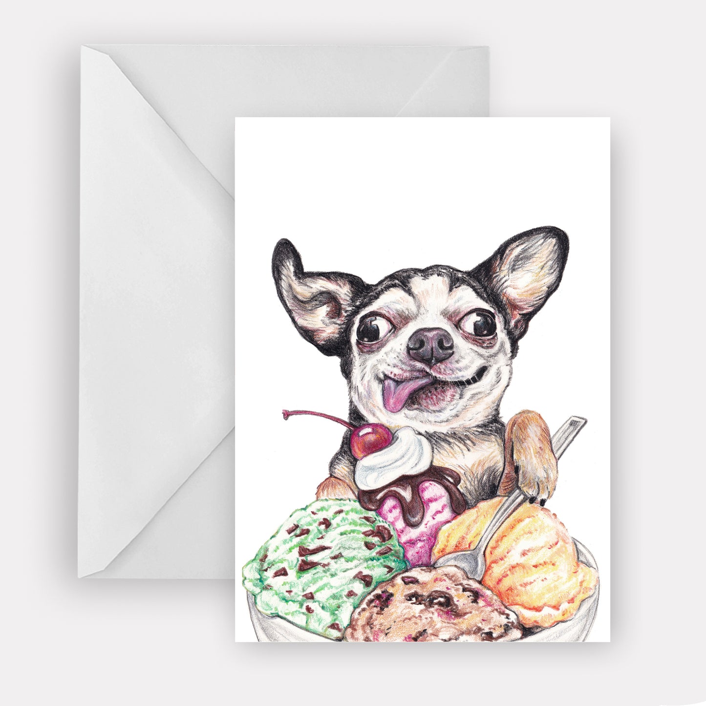 Brain Freeze Greeting Card