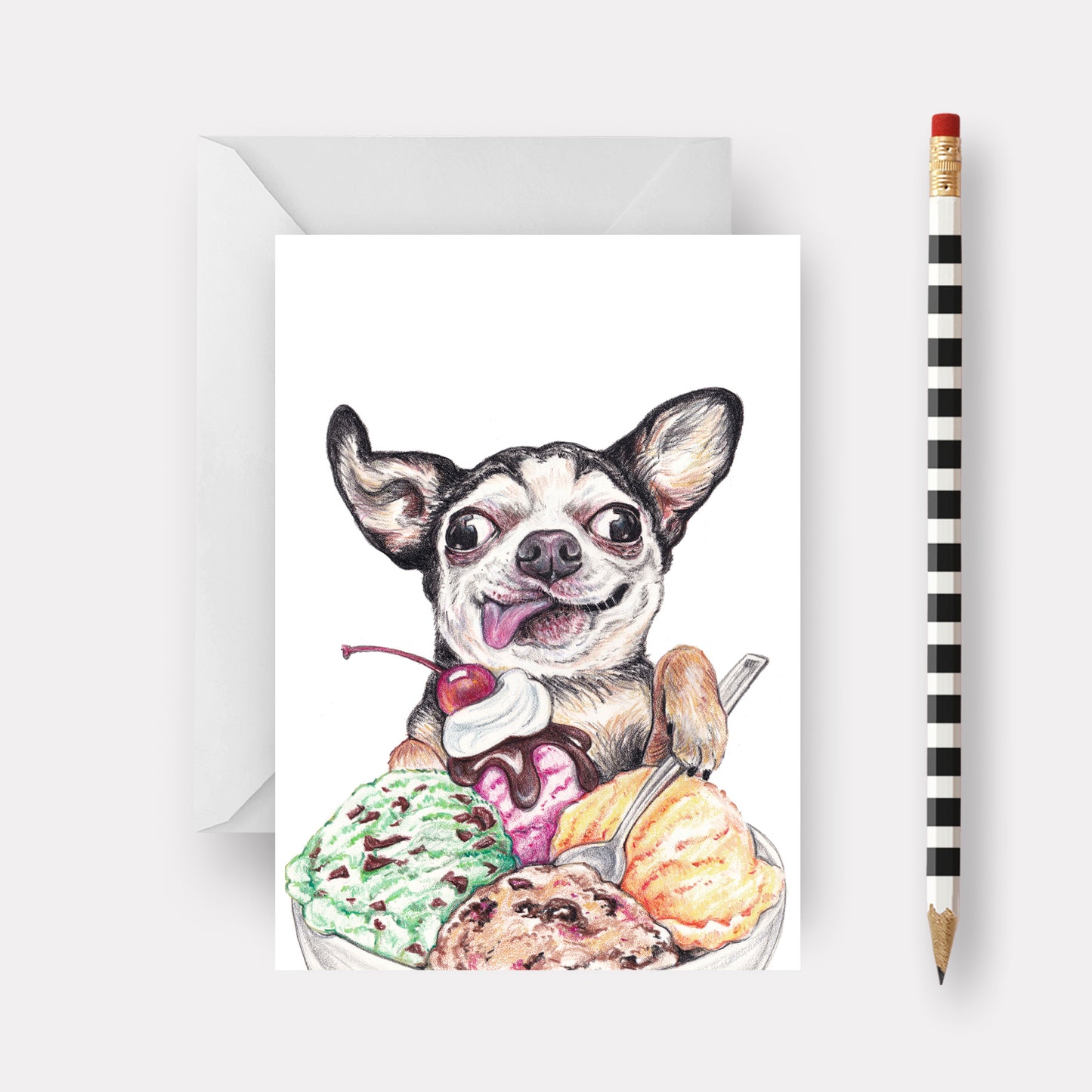 Brain Freeze Greeting Card