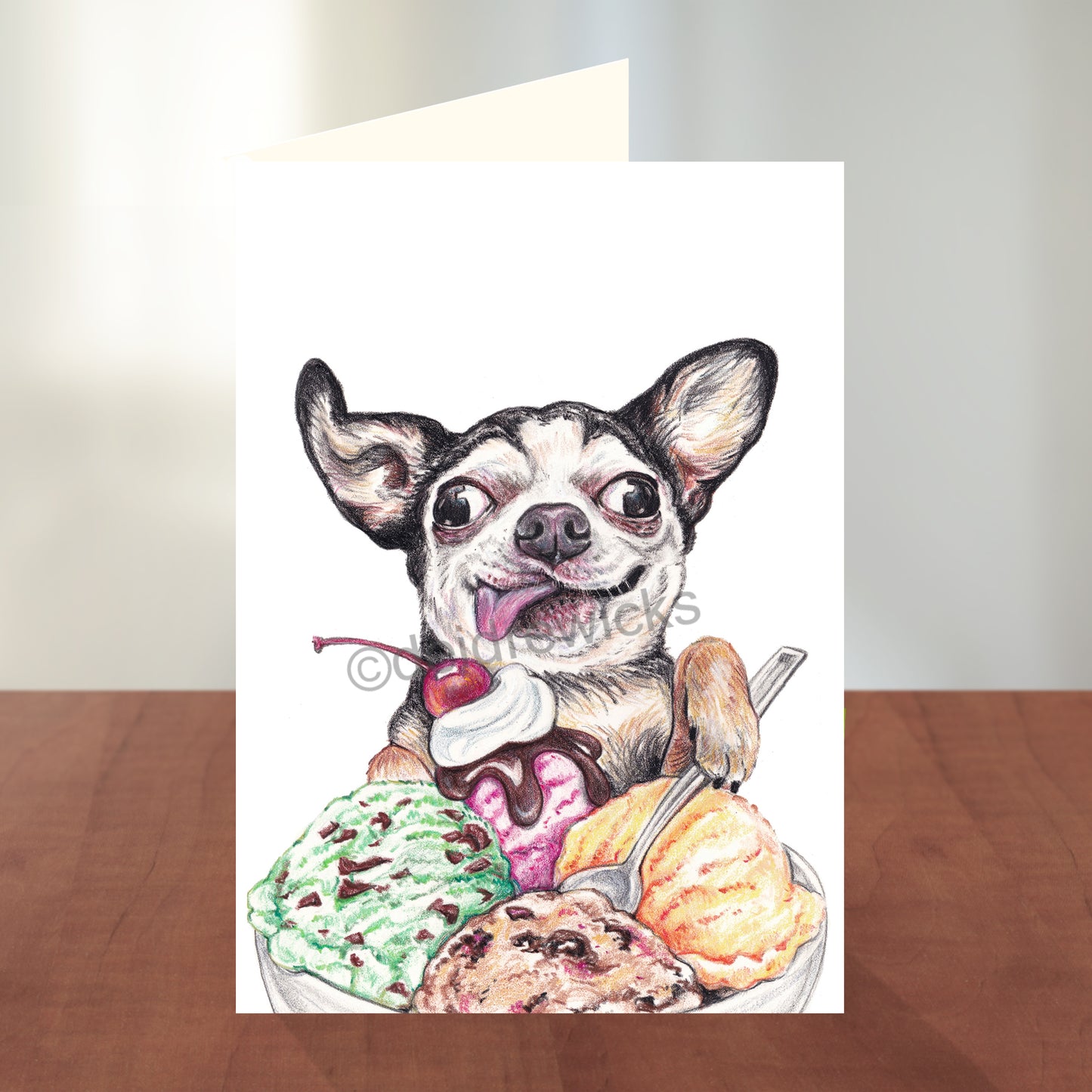 Brain Freeze Greeting Card