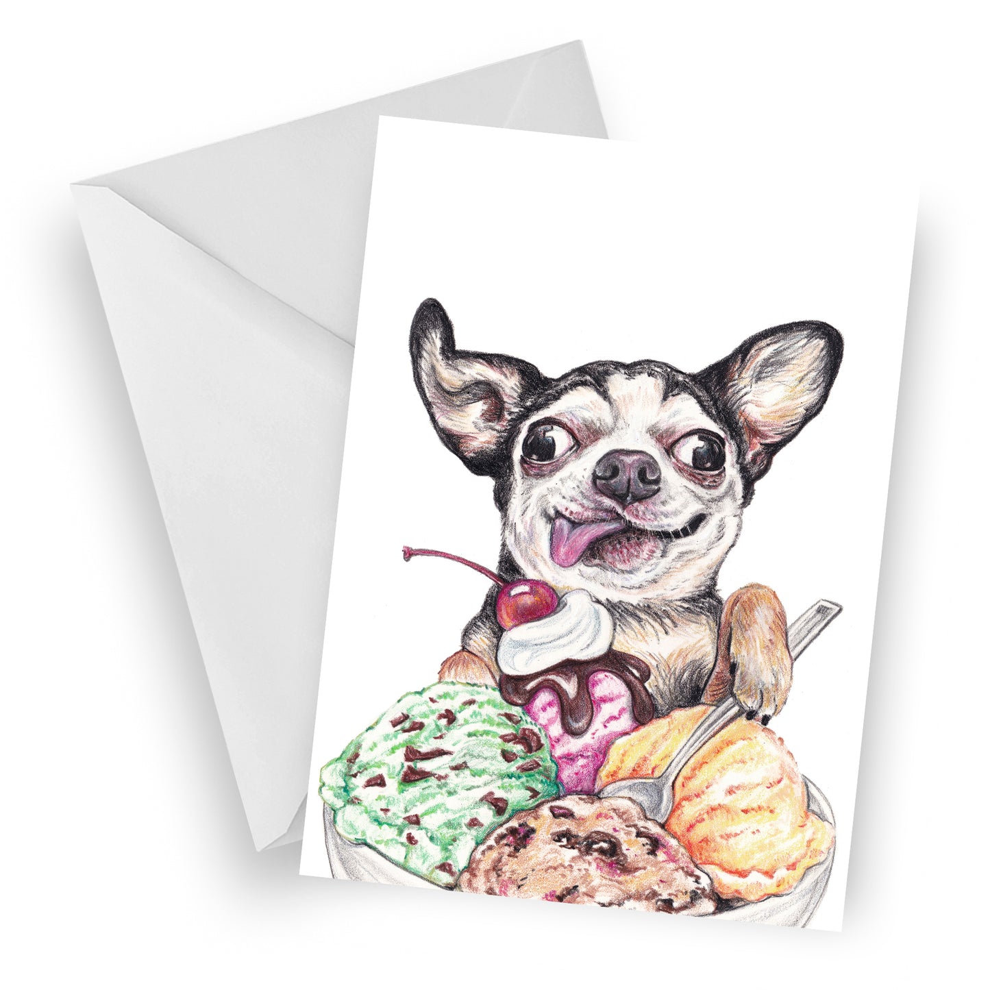 Brain Freeze Greeting Card