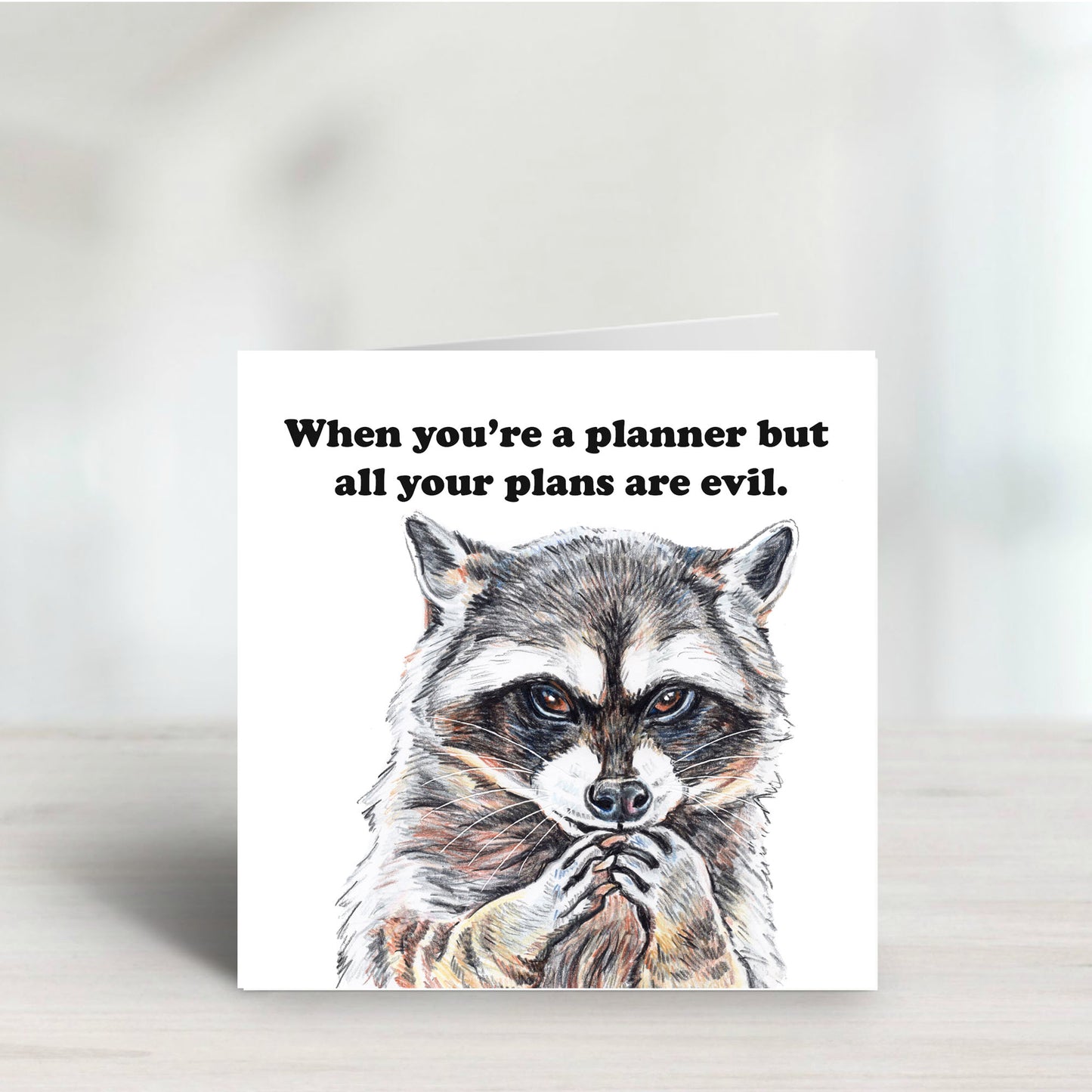Evil Planner Greeting Card