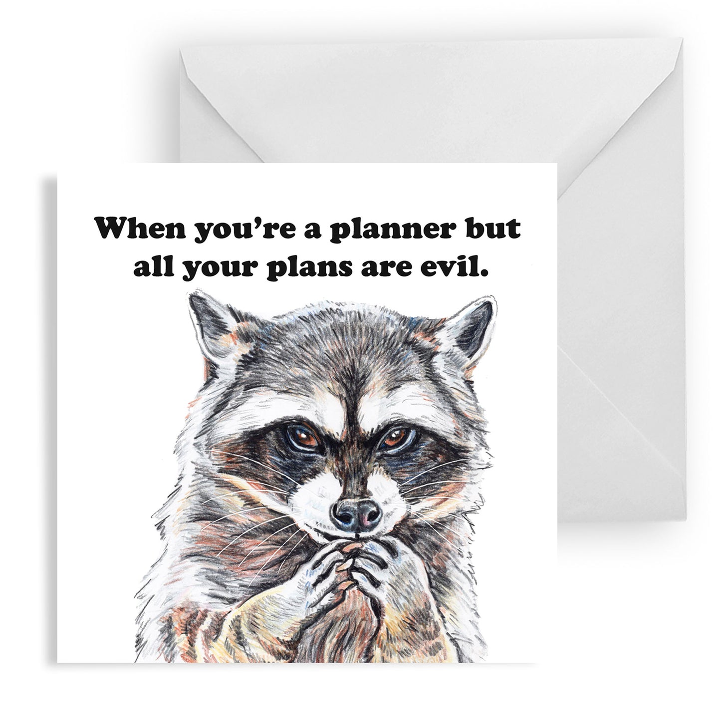 Evil Planner Greeting Card