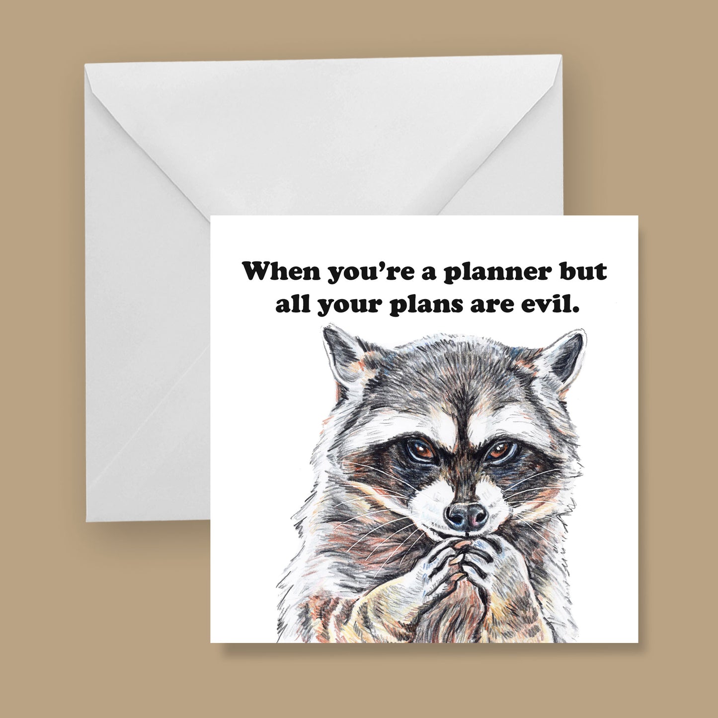 Evil Planner Greeting Card