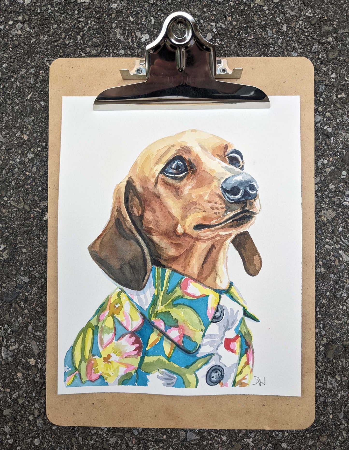 ORIGINAL WATERCOLOUR - Hawaiian Vacay
