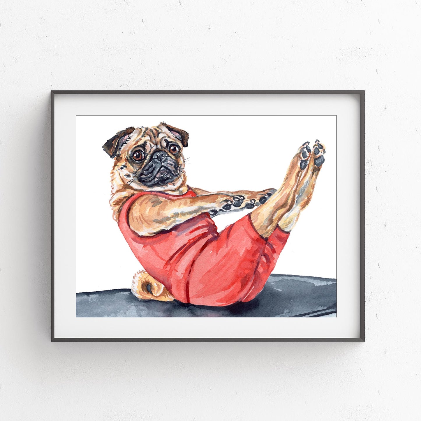 Pug Teaser Print