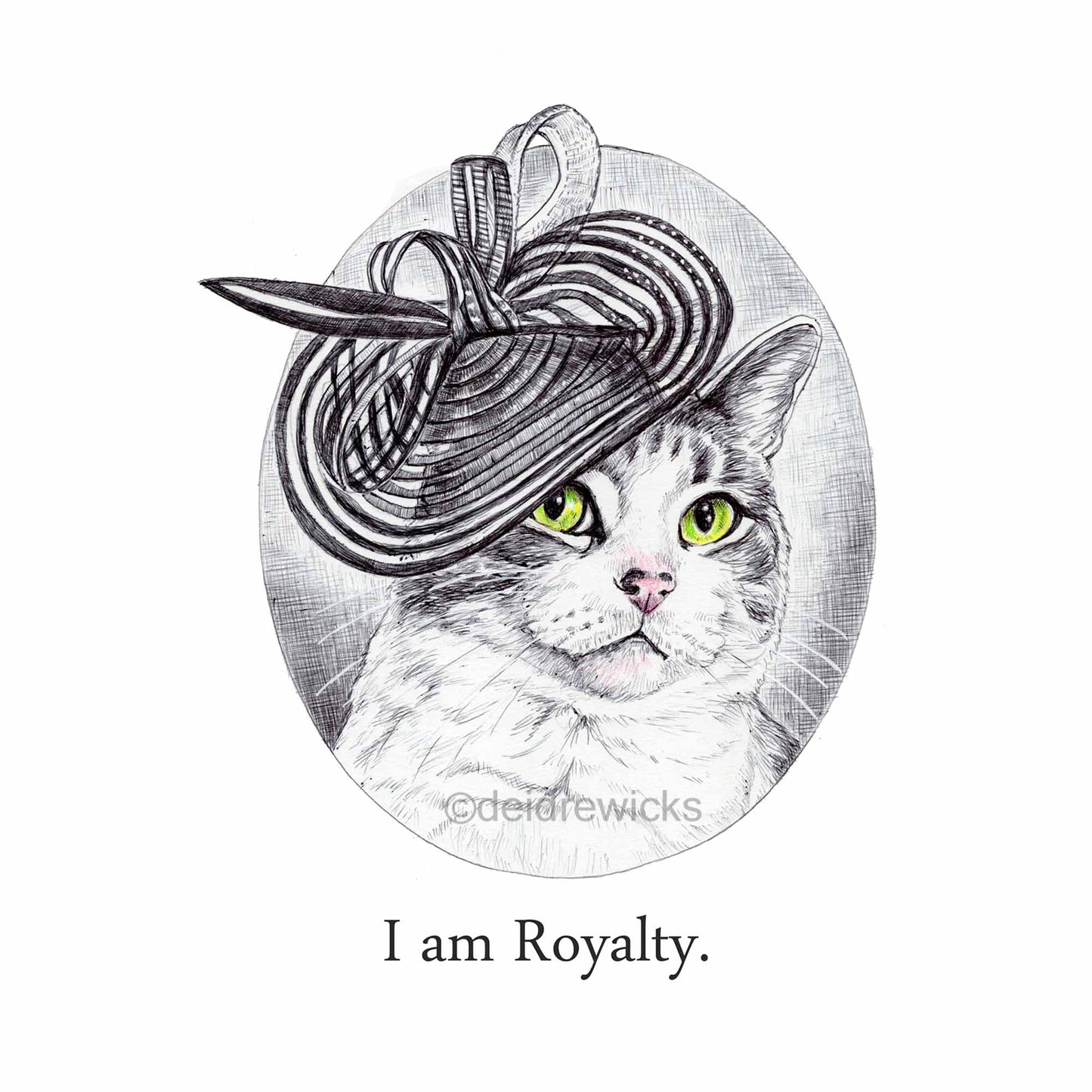 I am Royalty Cat Print
