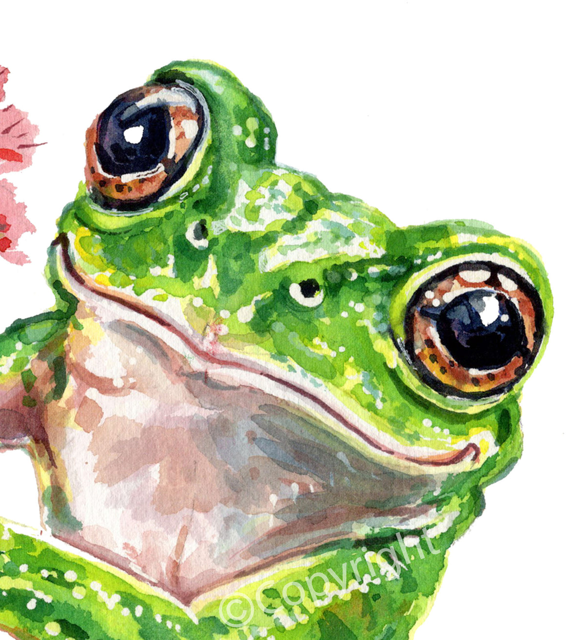 A Flower For the Lady Original Watercolour Painting