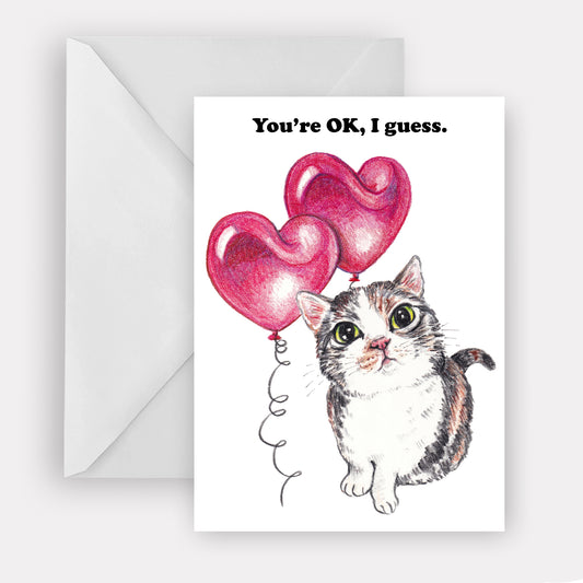 Cat Valentine Greeting Card