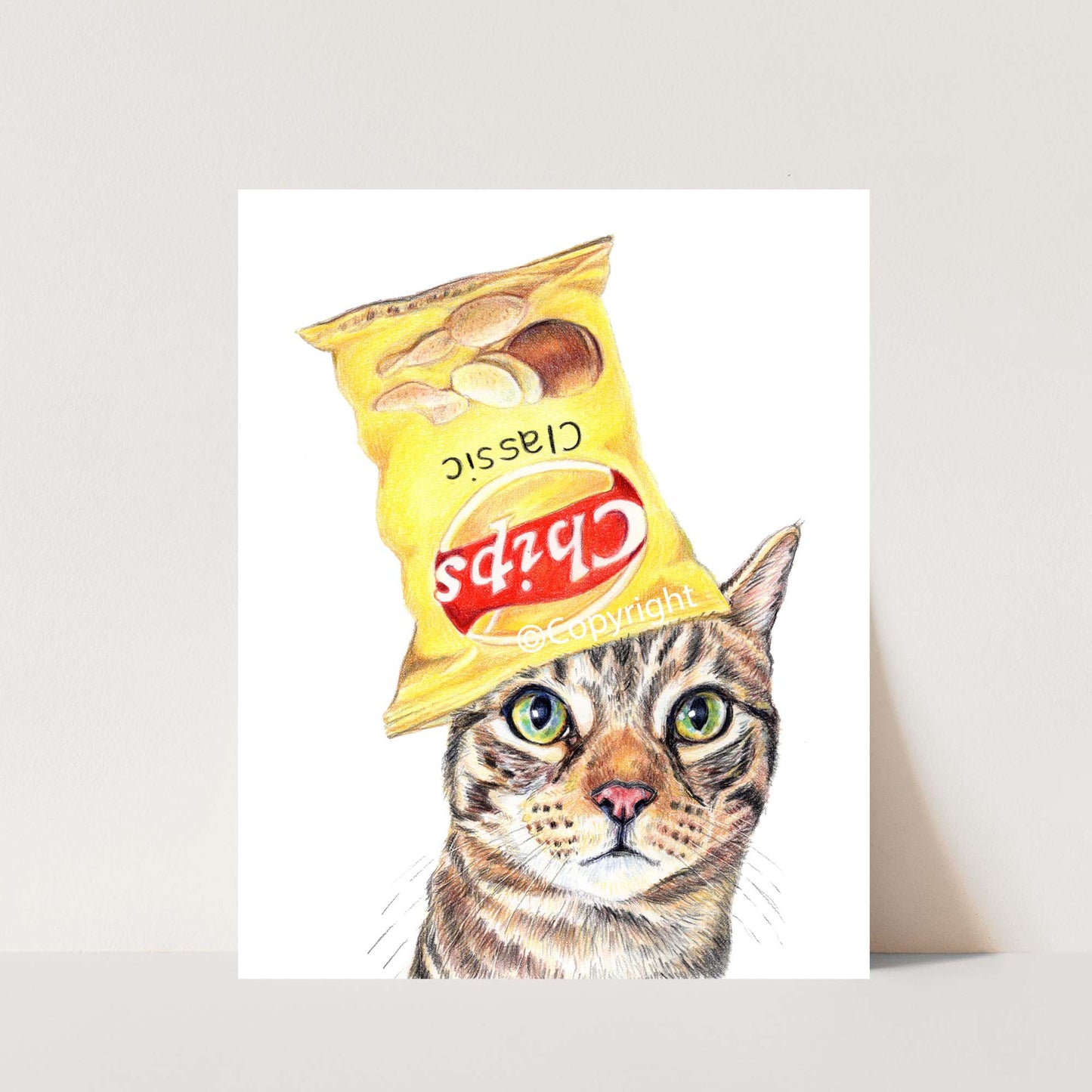 Chip the Cat Print
