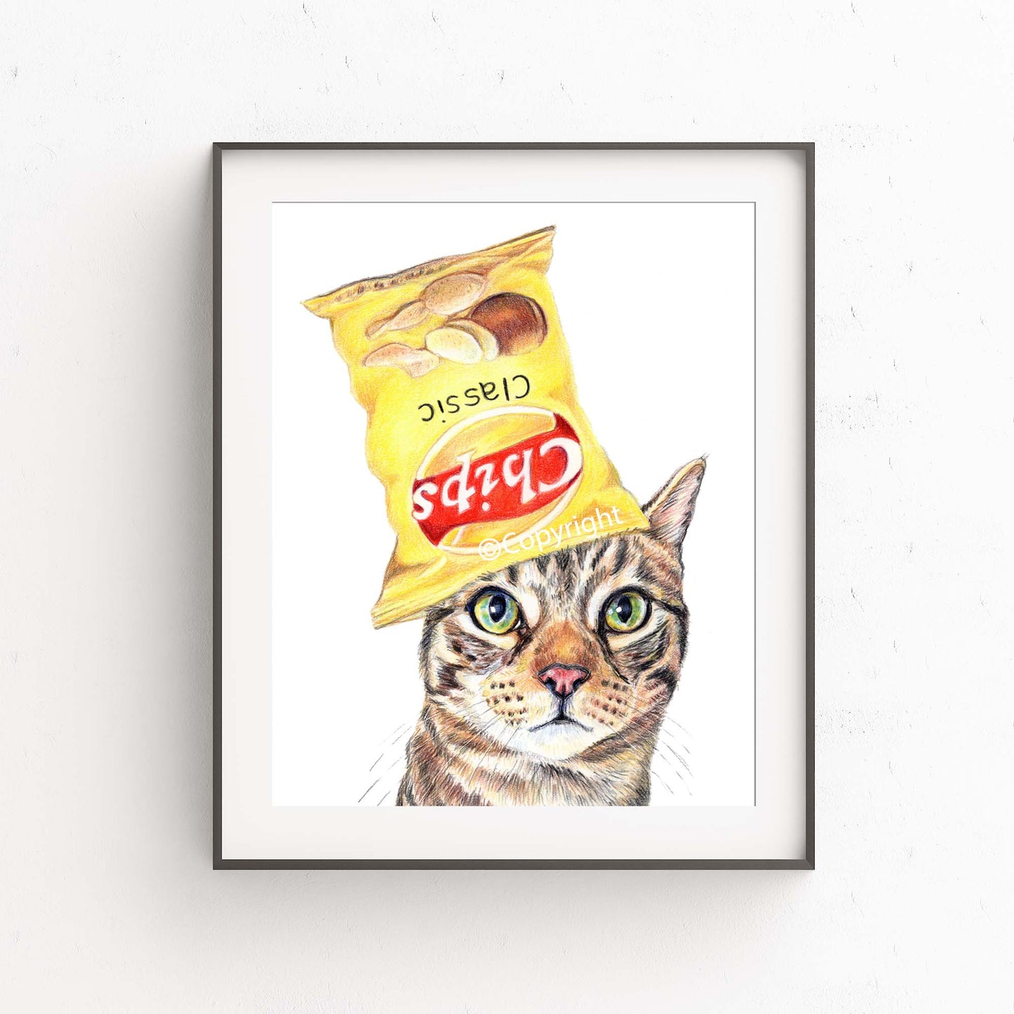 Chip the Cat Print