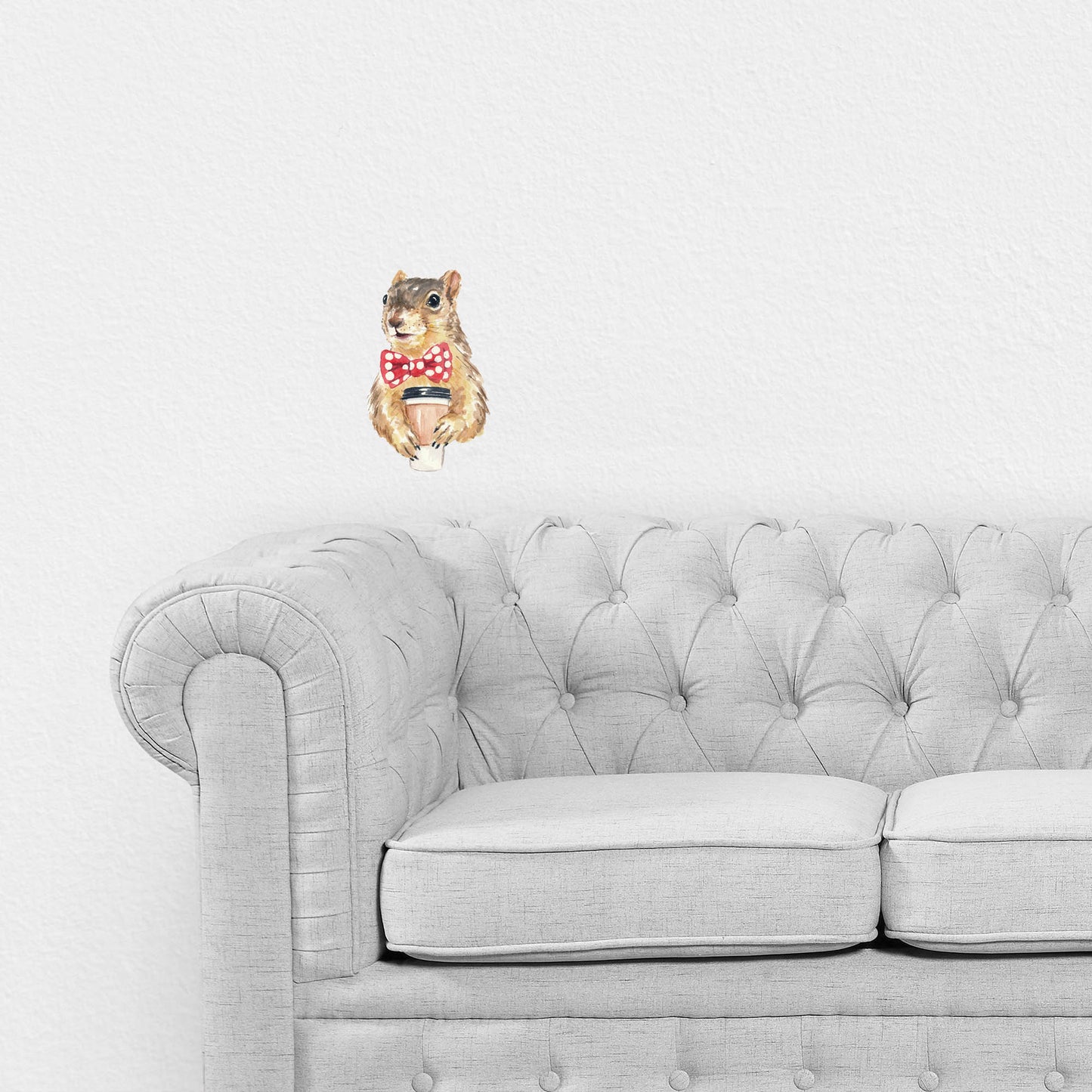 Coffee Squirrel Wall Decal