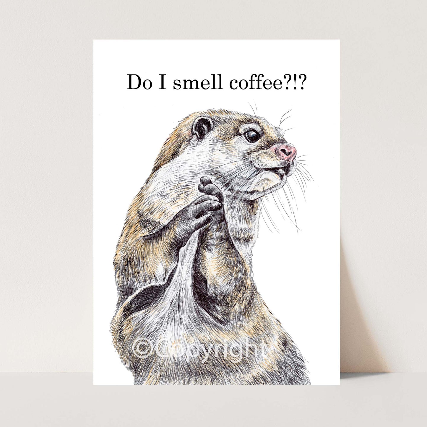 Do I Smell Coffee Ballpoint Print