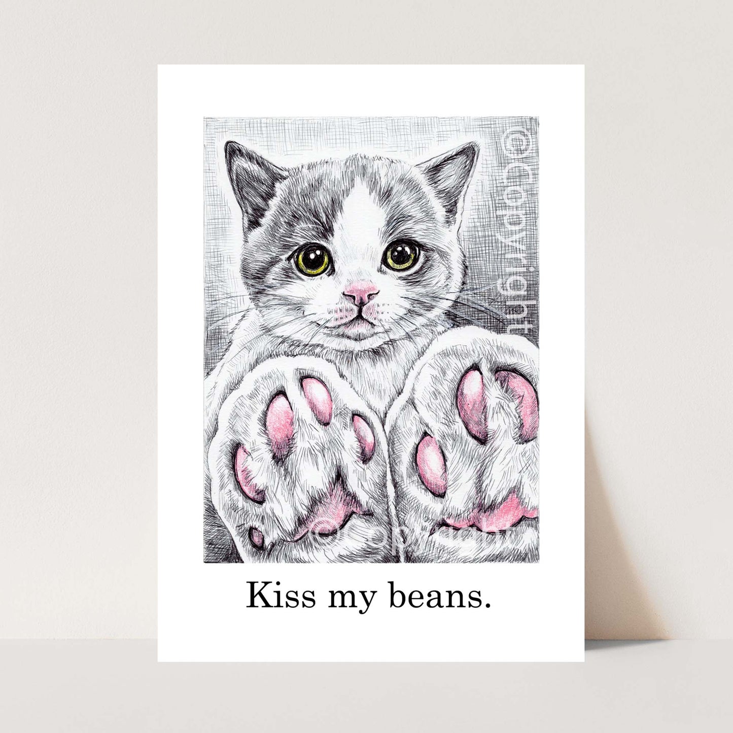 Kiss My Beans Ballpoint Print
