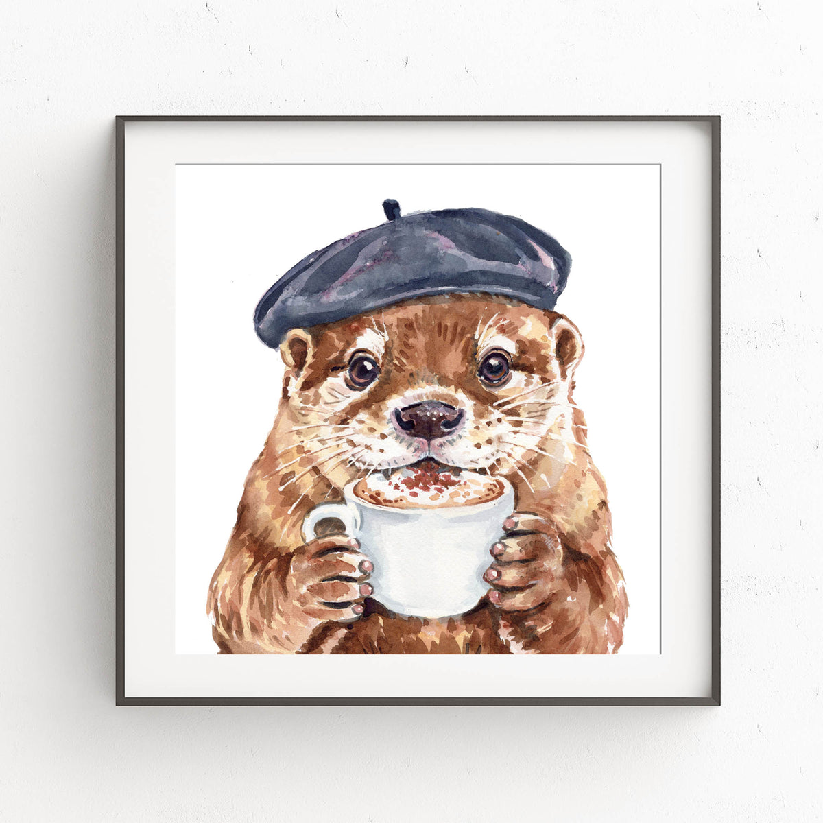Latte Otter Print