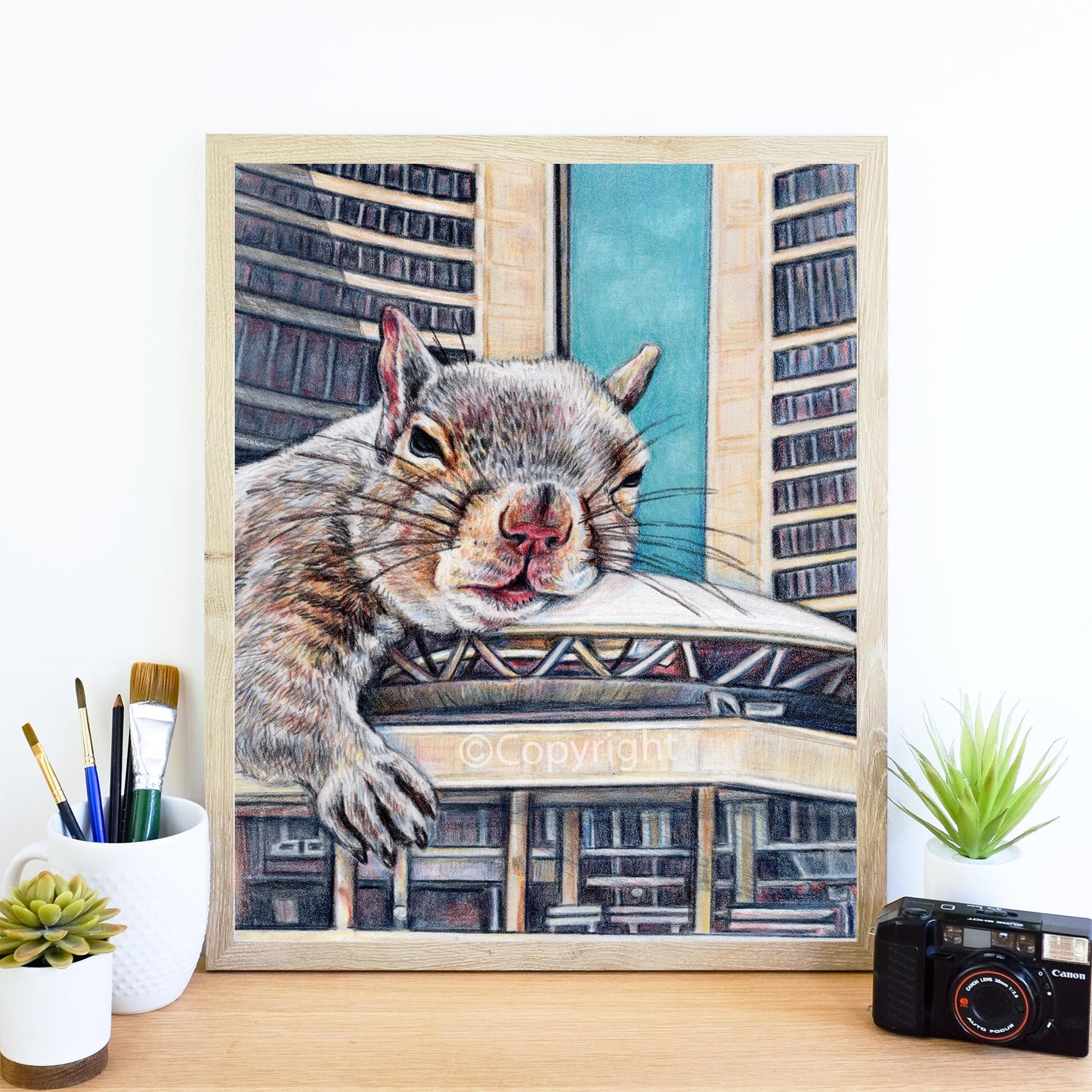 Nap in the Square Print
