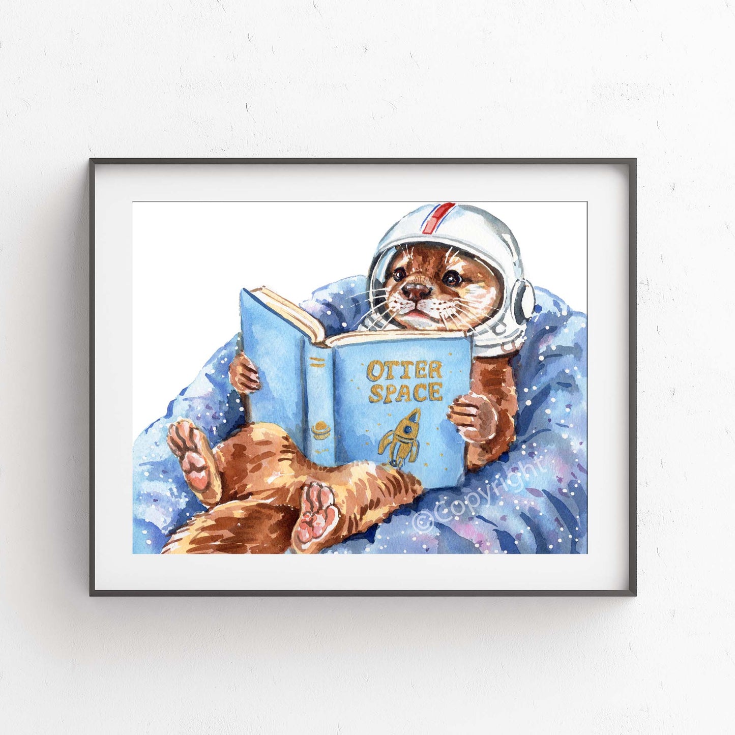 Otter Space Watercolour Original