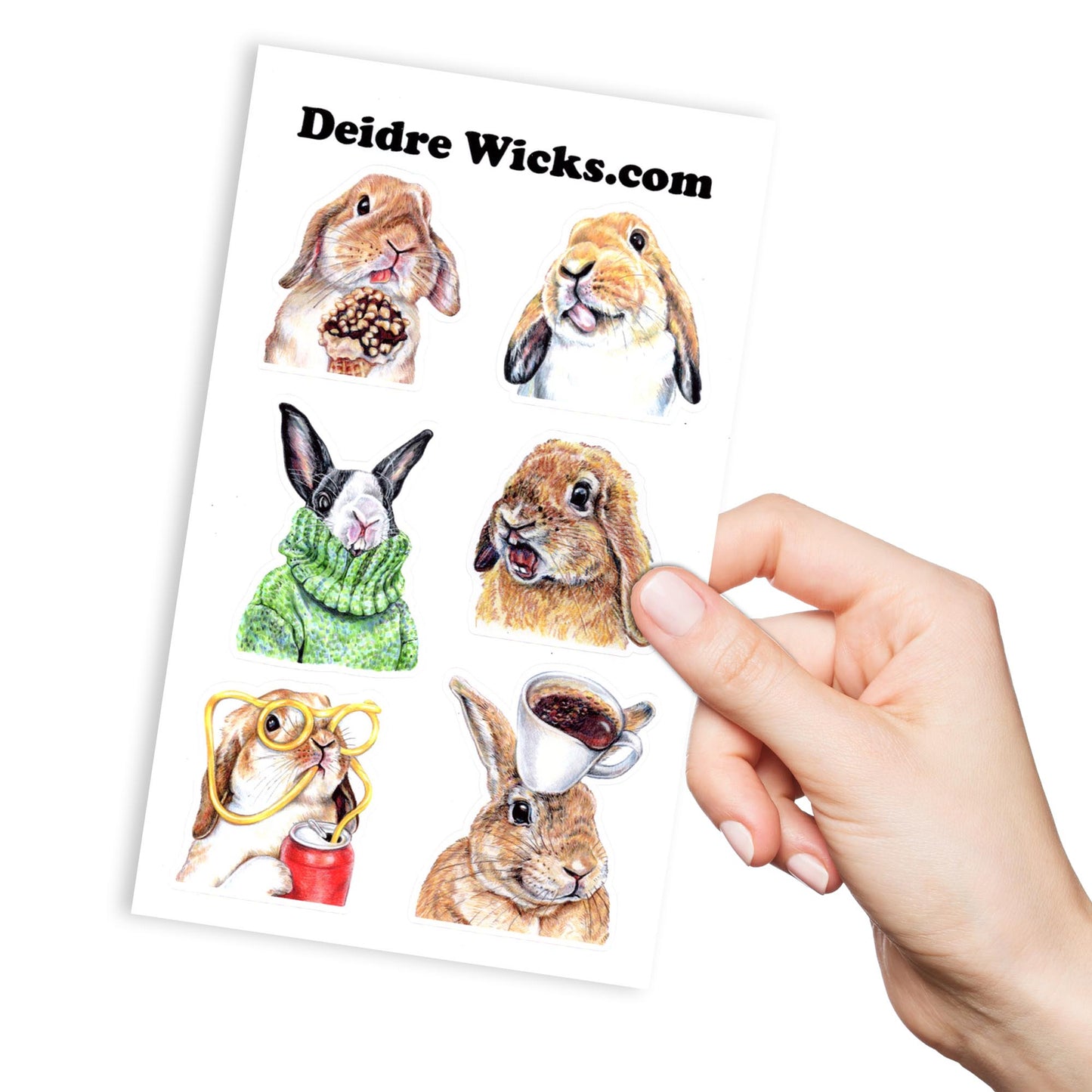 Rabbits Vinyl Sticker Sheet