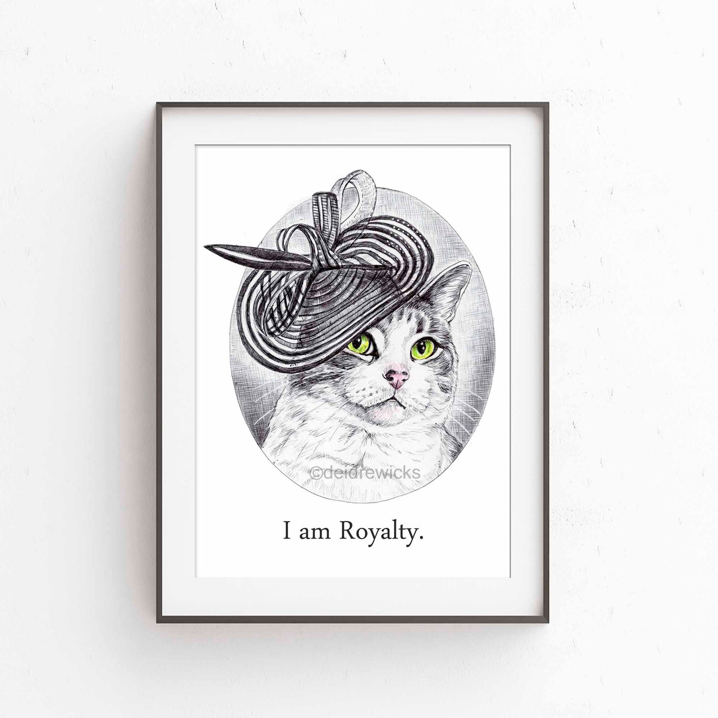 I am Royalty Cat Print